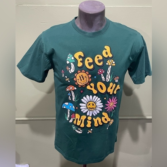 Bleecker Mercer t-shirt green crewneck modern fit - Picture 1 of 4